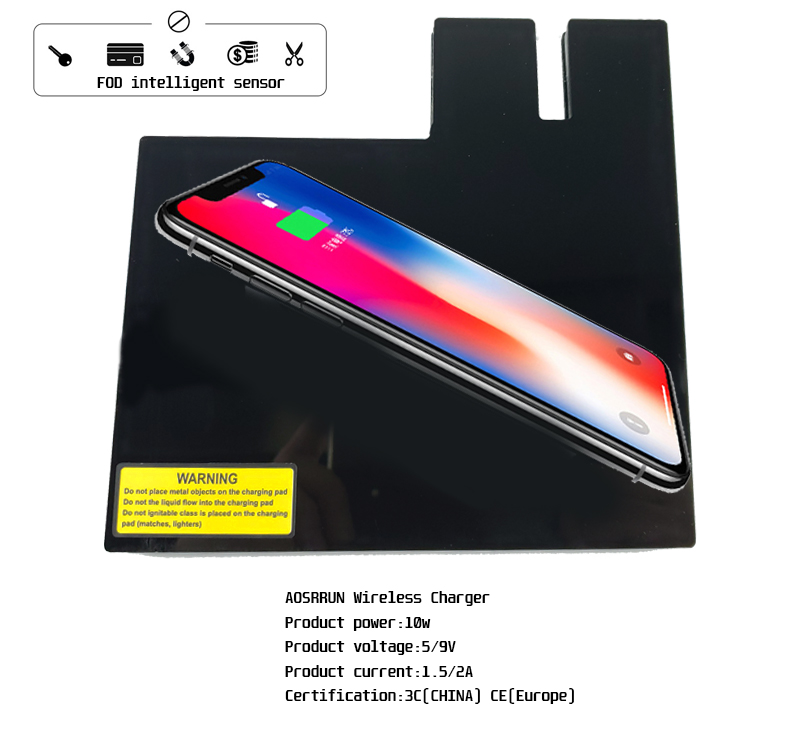 Special on-board QI wireless phone charging Pad Car Accessories For Volkswagen GOLF 7 MK7 2014 2015 2016 2017 2018