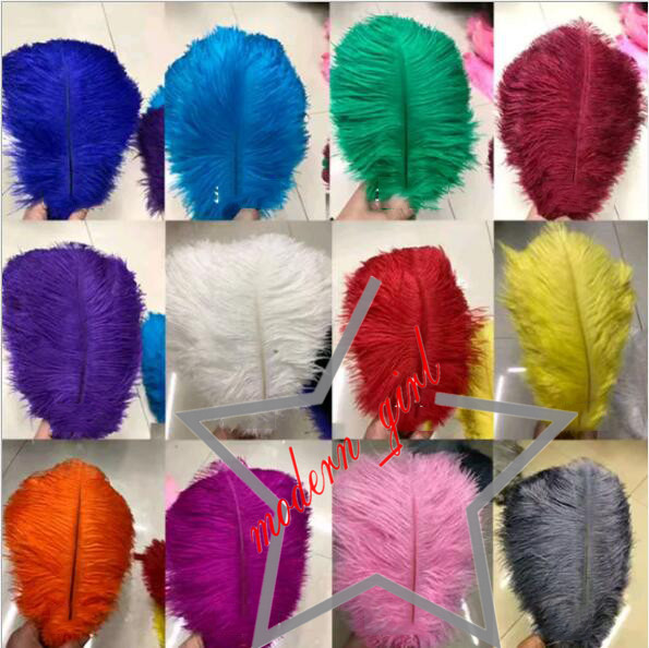 200 pcs Per lot 20-25cm White Ostrich Feather Plume Craft Supplies Wedding Party Table Centerpieces Decoration