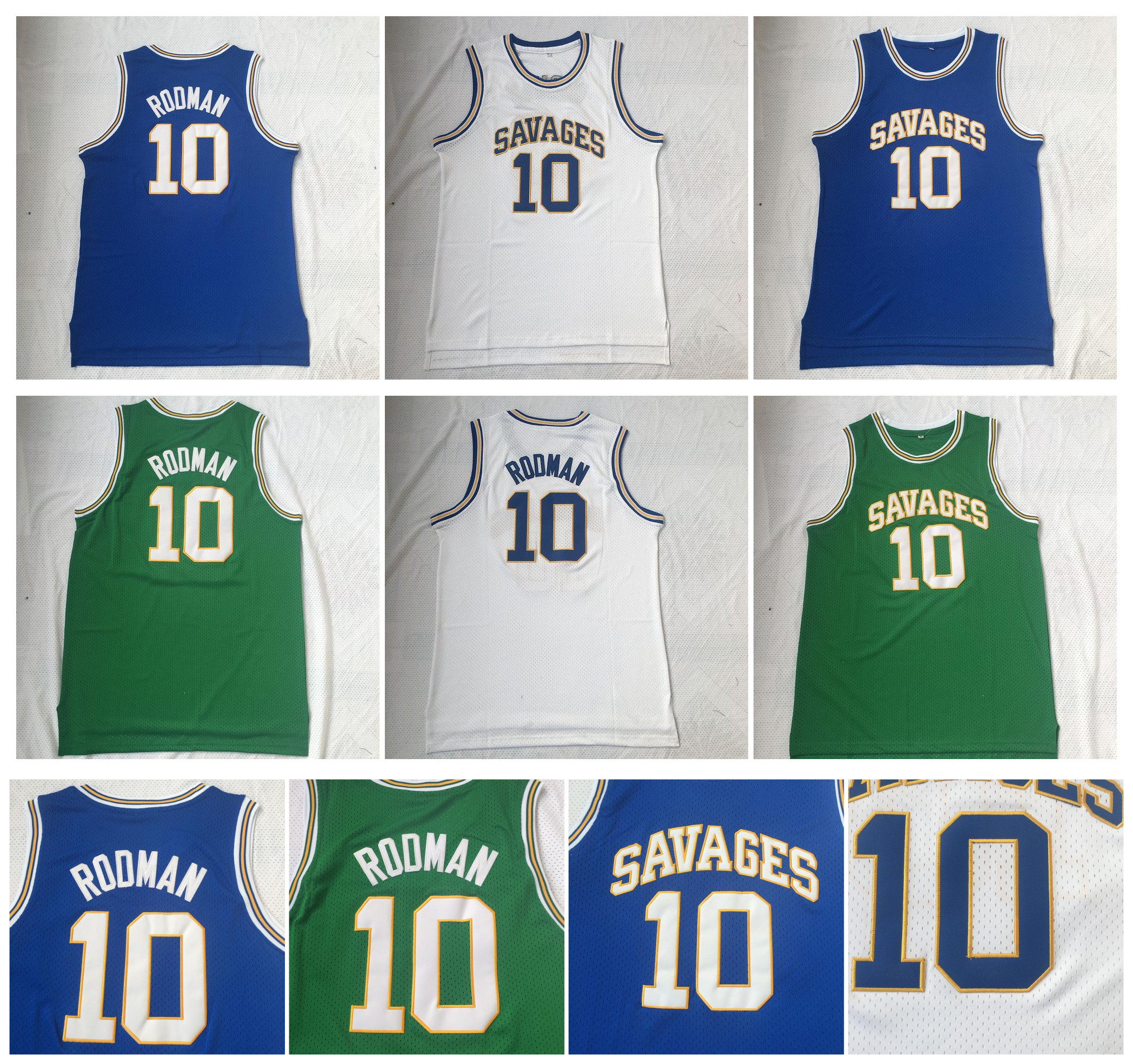 10 Dennis Rodman Jersey Oklahoma Savages NCAA College University Basketball Jerseys Green White Green Blue 100% Stitching Top Quality
10 Dennis Rodman Jersey Oklahoma Savages NCAA College University Basketball Jerseys Green White Green Blue 100% Stitching Top Quality