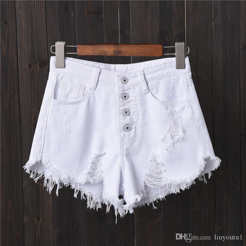 2020 women jeans hot sale denim women shorts high waists fur-lined leg-openings Plus size sexy short Jeans