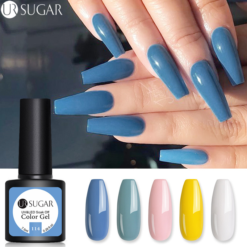 Nail Gel UR SUGAR 7.5ml Blue Series Polish 60 Colors Pink Yellow Pure Color Soak Off UV Varnish Manicure Lacquer, 96
Nail Gel UR SUGAR 7.5ml Blue Series Polish 60 Colors Pink Yellow Pure Color Soak Off UV Varnish Manicure Lacquer, 96