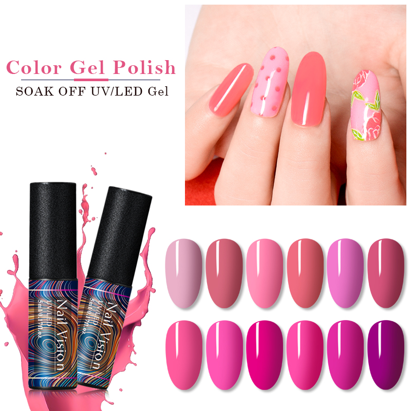 Nail Vision Pink Series Color Gel Polish UV Vernis Semi Permanent 5ML Soak Off Nail Gel Varnish Art Manicure Lacquer, Red;pink
Nail Vision Pink Series Color Gel Polish UV Vernis Semi Permanent 5ML Soak Off Nail Gel Varnish Art Manicure Lacquer, Red;pink