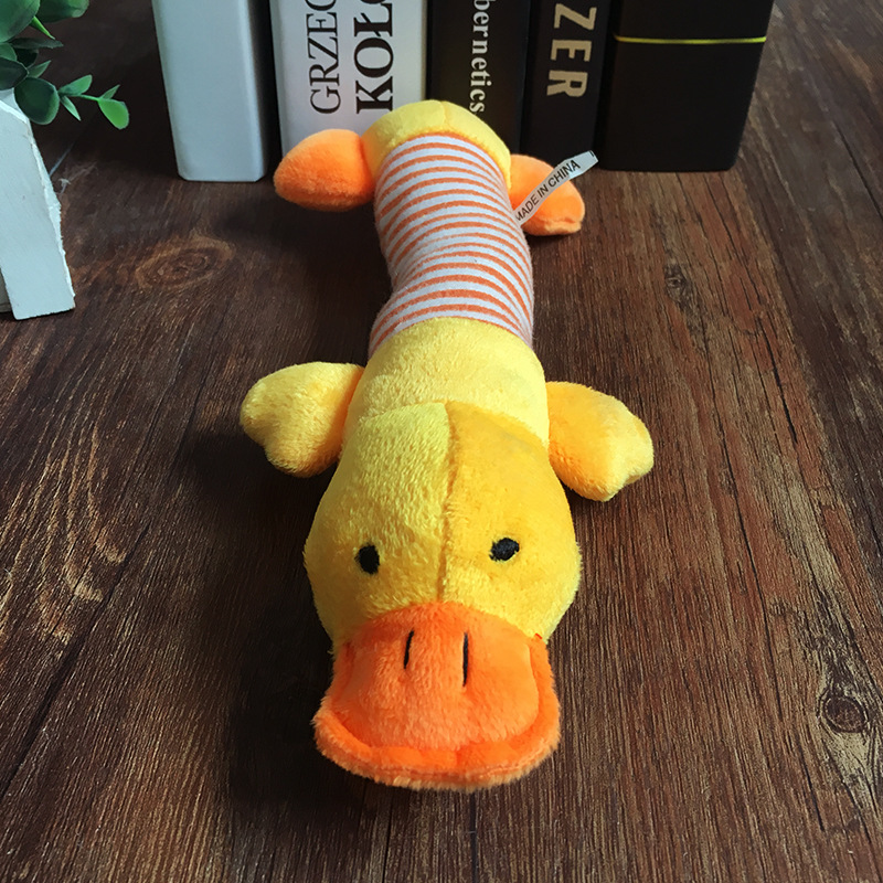 Cute Dog Toy Puppy Plush Sound Chew Squeaker Squeaky Pig Elephant Duck Lovely Pet Toys WCW414