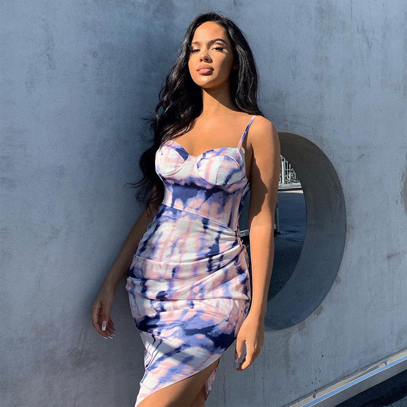 2020 summer Sleeveless Irregular Sexy Midi Party Dress Women Fashion Streetwear Outfits Tie Dye Print Sundress Slim Female Robes, Purple
2020 summer Sleeveless Irregular Sexy Midi Party Dress Women Fashion Streetwear Outfits Tie Dye Print Sundress Slim Female Robes, Purple