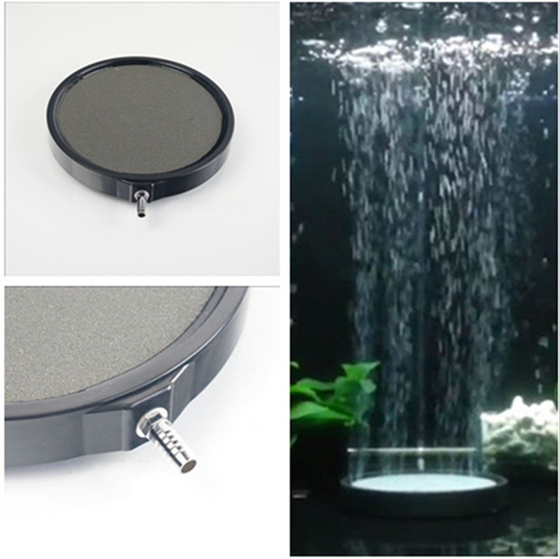 10cm 13cm 20cm Aquarium Ceramic Disc Airstone Diffuser Koi Fish Tank Air Bubble Stones Aerator Pump Accessories