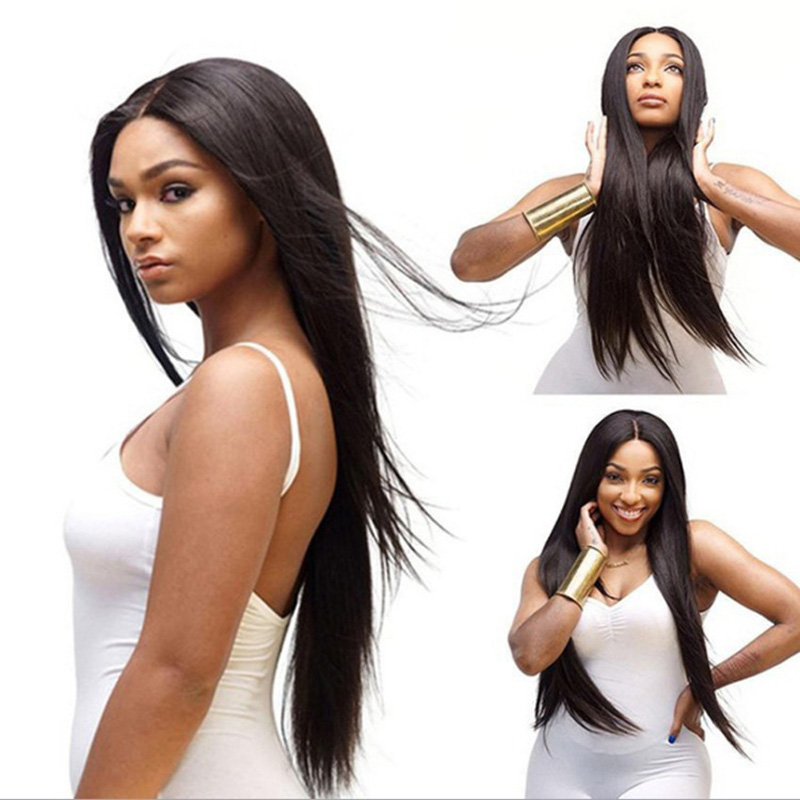 Top quality straight man hair wig Brazilian straight hair lace front wig without glue front lace wig bleaching knot