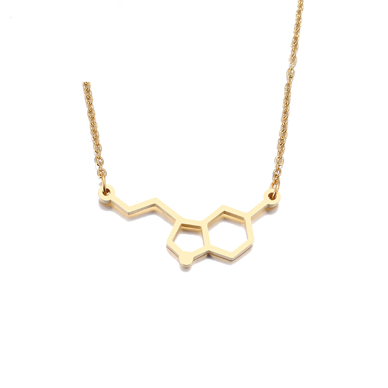 Jewellery Stainless Steel Necklace For Women Erotonin Molecule Chemistry Geometric Polygon Pendant Necklace Engagement Jewelry Female's
Jewellery Stainless Steel Necklace For Women Erotonin Molecule Chemistry Geometric Polygon Pendant Necklace Engagement Jewelry Female's