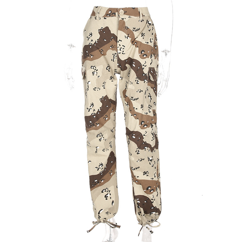 Leopard Camouflage Cargo 2019 Women Street Joggers Camo Sweatpants Femme Pantalons Hip Hop Clothes Track Pants Mujer C19040801