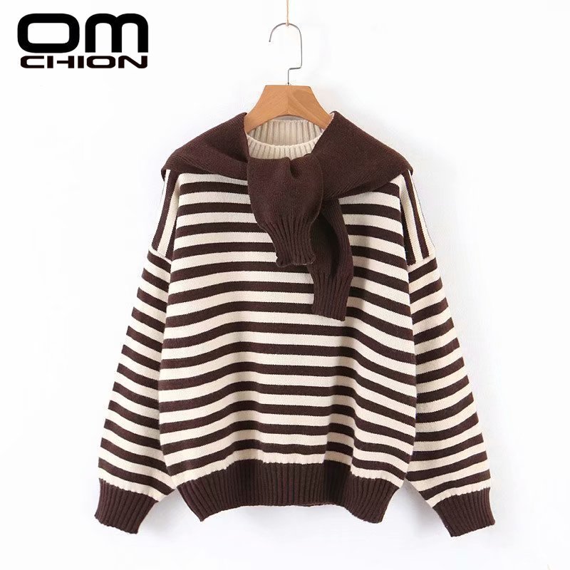 OMCHION Hooded Korean Style Sweater 2019 Autumn Winter Long Sleeve Thick Knitted Striped Sweater Women Loose Bow Pullover LMY227, Khaki
OMCHION Hooded Korean Style Sweater 2019 Autumn Winter Long Sleeve Thick Knitted Striped Sweater Women Loose Bow Pullover LMY227, Khaki