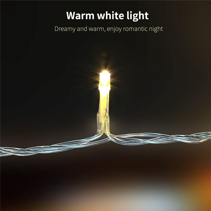 LED String Lights Christmas Fairy Lights 10M 80LEDs Battery Operated Waterproof Christmas Lighting for Party Bedroom Indoor Outdoor