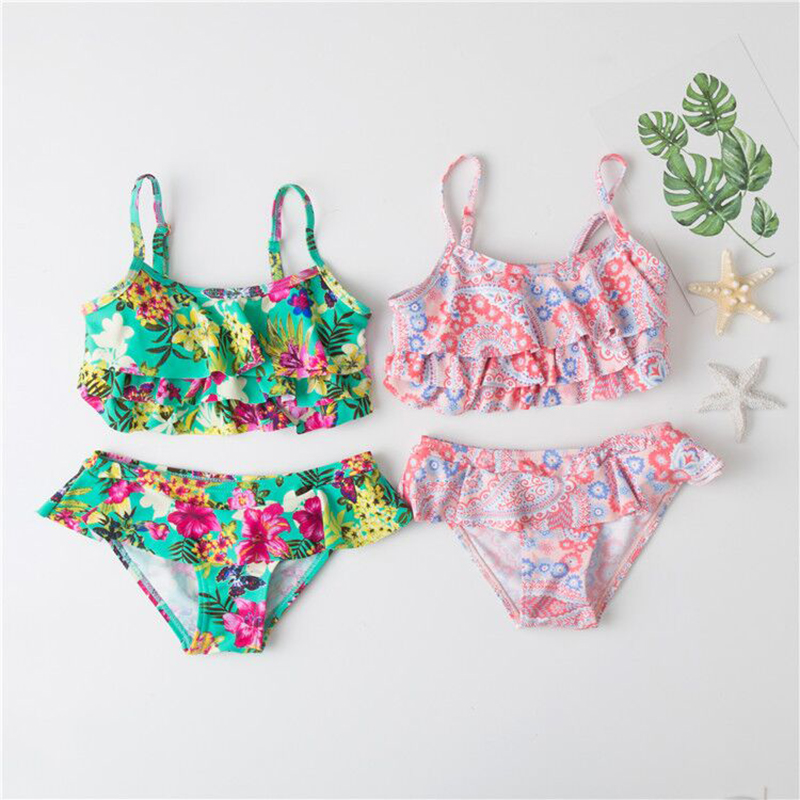 New Summer European and American Style Flowers Bikini Children's Swimwear Girls Split Bikini Kids Cake Layer Swimsuit
New Summer European and American Style Flowers Bikini Children's Swimwear Girls Split Bikini Kids Cake Layer Swimsuit