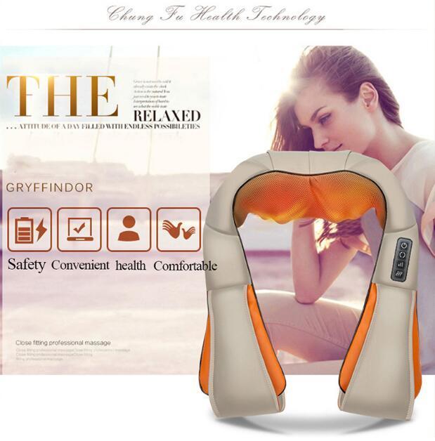 Neck Massager Electrical U Shape Neck Massager Shiatsu Shoulder Back Body Massagers for Back Neck Legs Feet Car Home Use Massage C18122801