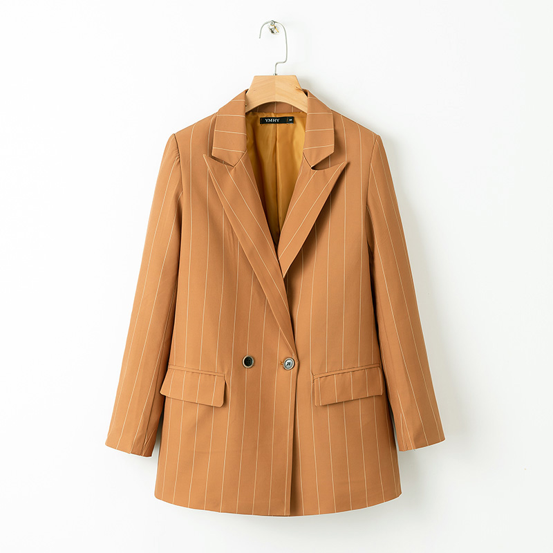 2019 Classic Striped Blazers Elegant OL Woman Double Breasted Pockets Blazers Notched Casual Casaco Femme, As pic
2019 Classic Striped Blazers Elegant OL Woman Double Breasted Pockets Blazers Notched Casual Casaco Femme, As pic