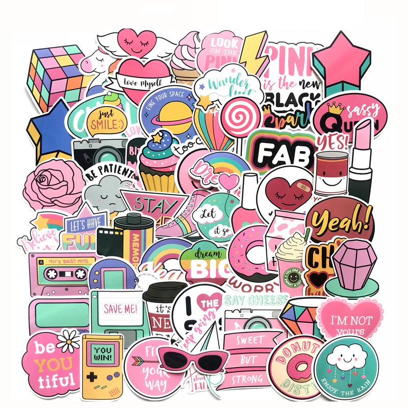 Cute Pink Car Stickers Aesthetic Trendy Sticker Laptop Water Bottle Phone Pad Guitar Bike Luggage Decals for Kids Girls Teens Gifts 60pcs/lot, Mix
Cute Pink Car Stickers Aesthetic Trendy Sticker Laptop Water Bottle Phone Pad Guitar Bike Luggage Decals for Kids Girls Teens Gifts 60pcs/lot, Mix