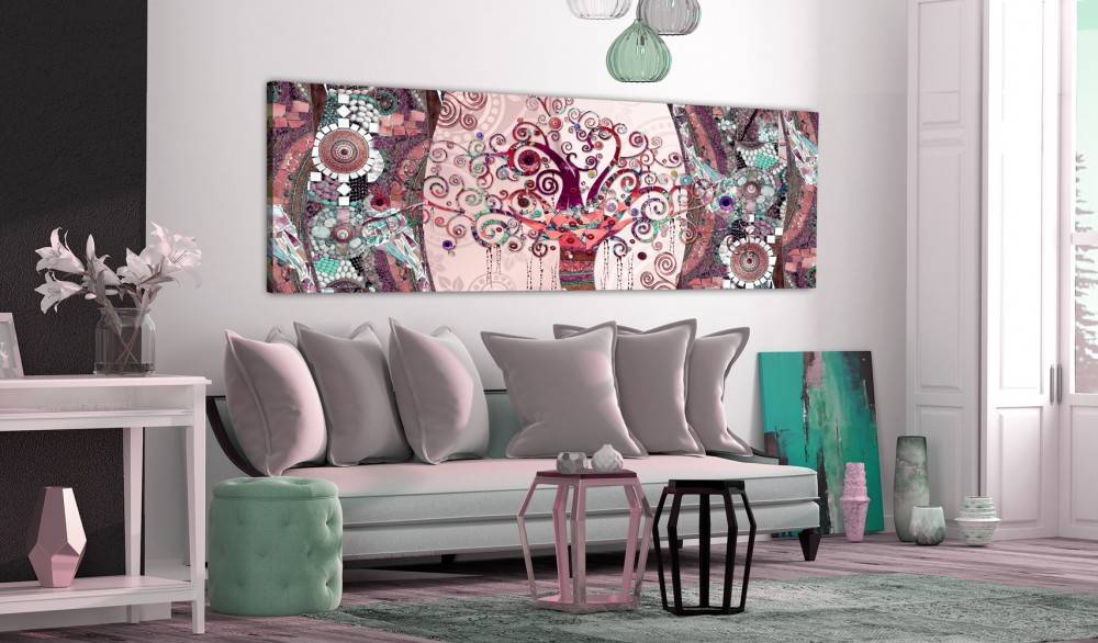 Abstract Colored Gem Tree Oil Painting on Canvas Home Decor Wall Art Canvas Print Art Decor Watercolor Landscape Multicolor