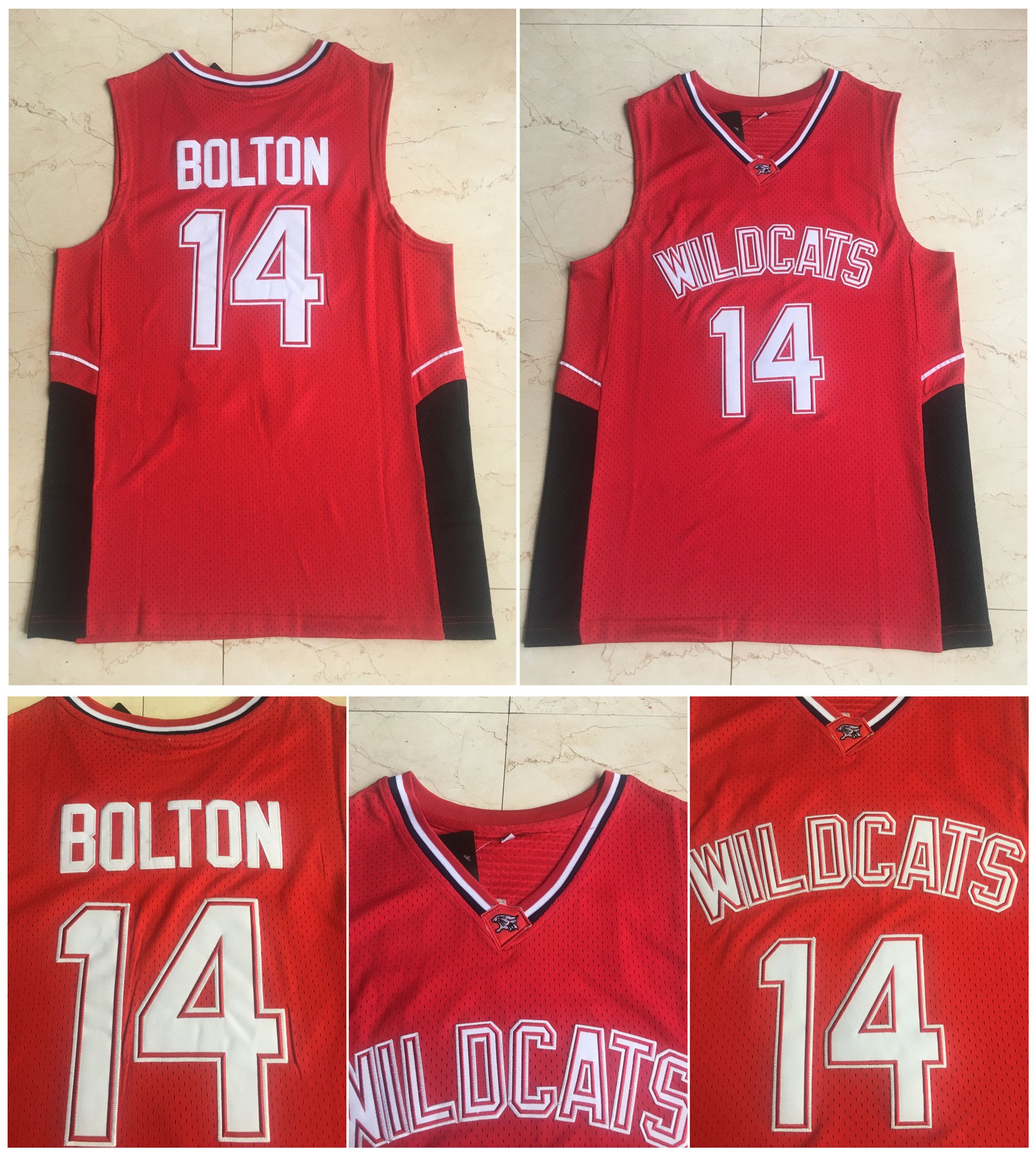 Top Quality ! 14 Troy Bolton Jersey Wildcats High School College Basketball Red 100% Stiched Size -XXXL
Top Quality ! 14 Troy Bolton Jersey Wildcats High School College Basketball Red 100% Stiched Size -XXXL