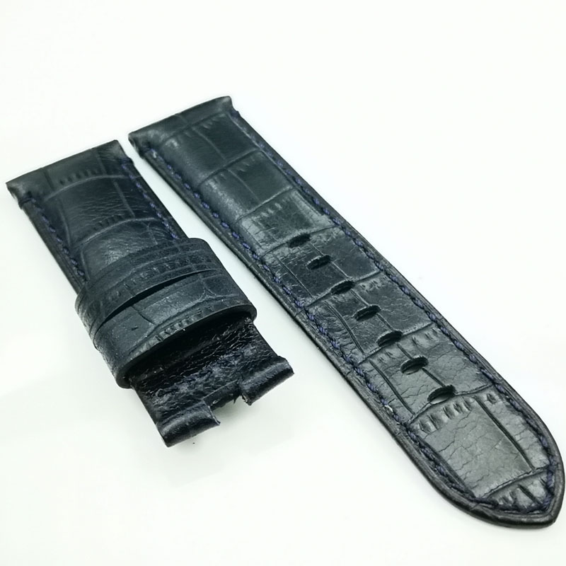 24mm 115/75mm high quality Dark Blue Calf Leather Strap For PAN ERAI Butterfly deployment Buckle Clasp Watch, Black;brown
24mm 115/75mm high quality Dark Blue Calf Leather Strap For PAN ERAI Butterfly deployment Buckle Clasp Watch, Black;brown
