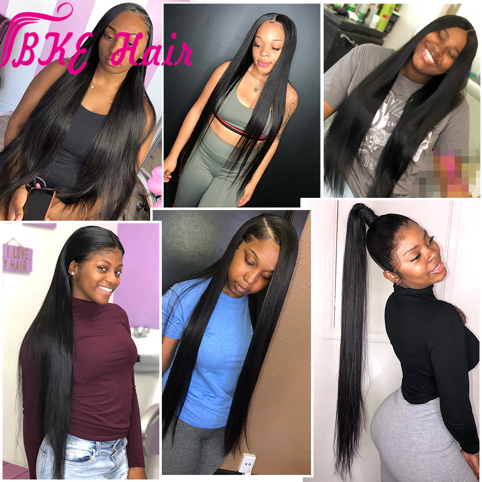 Top Quality 1b# Black Long Silky Straight Full Lace Wigs with Baby Hair Heat Resistant Glueless Synthetic Lace Front Wigs for Black Women