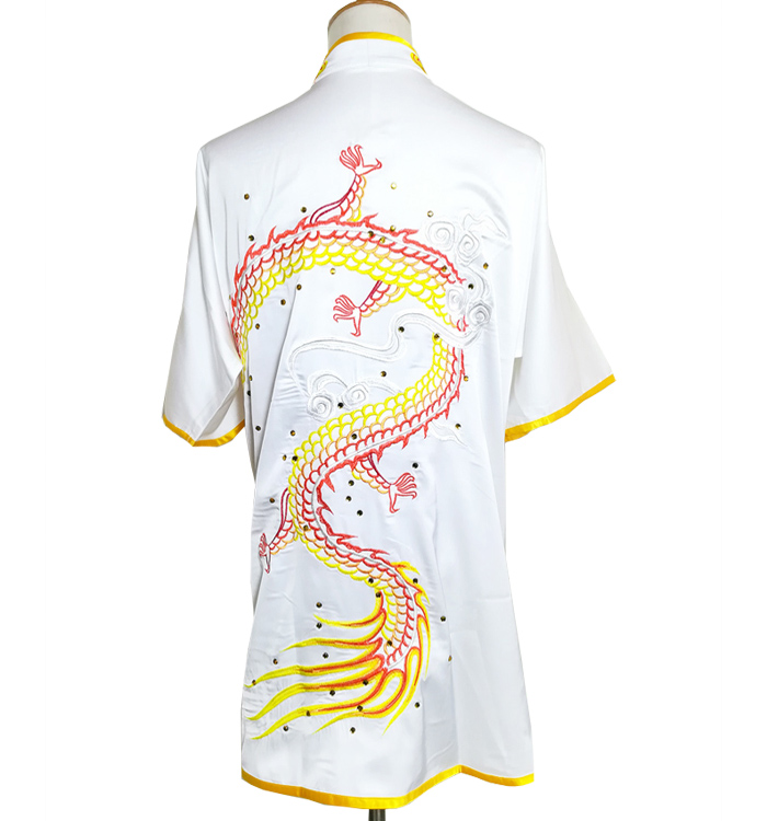 Chinese wushu uniform Kungfu clothes Martial arts suit taolu outfit Routine garment changquan kimono for men women boy girl kids a