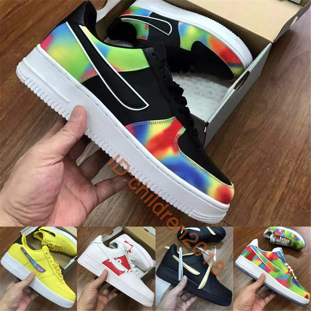 2019 Force One Low Casual Shoes Men Women Sneakers Black White Swappable Hook Tie Dye Chicago Kids Skateboard Shoes Size 5.5-11
2019 Force One Low Casual Shoes Men Women Sneakers Black White Swappable Hook Tie Dye Chicago Kids Skateboard Shoes Size 5.5-11