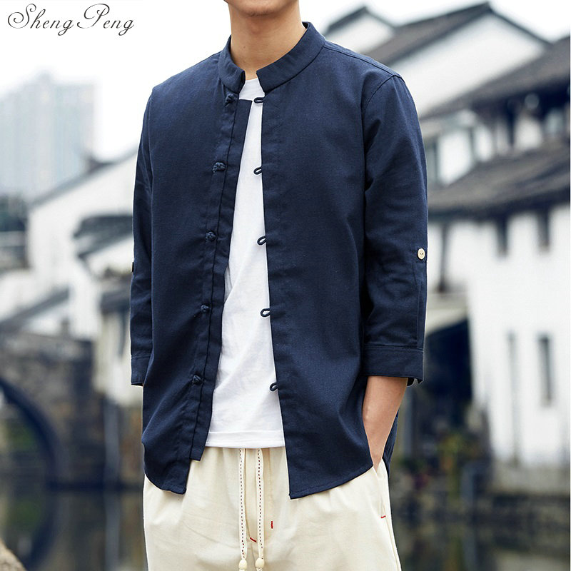 Traditional chinese clothing oriental men clothing tangsuit chinese traditional shirt for men Q036
Traditional chinese clothing oriental men clothing tangsuit chinese traditional shirt for men Q036