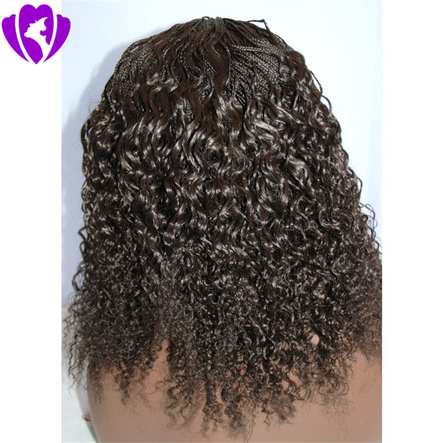 Hot selling short braided lace front wig synthetic heat resistant hair bob box braids wig for black women free shipping
