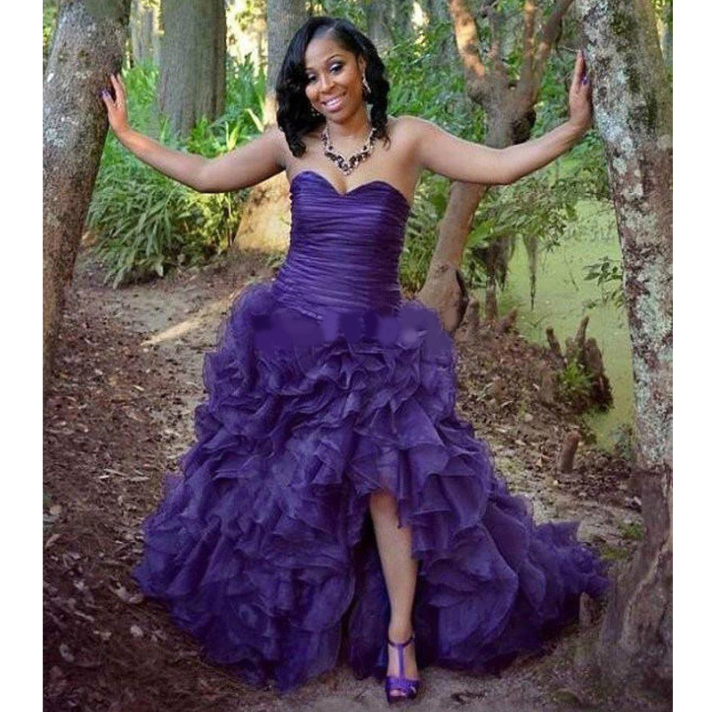 Cascading Ruffles Ball Gown Quinceanera Dresses Sweet Heart Side Split Pleats Formal Prom Party Gowns for Sweet 15 vestidos de quinceañera