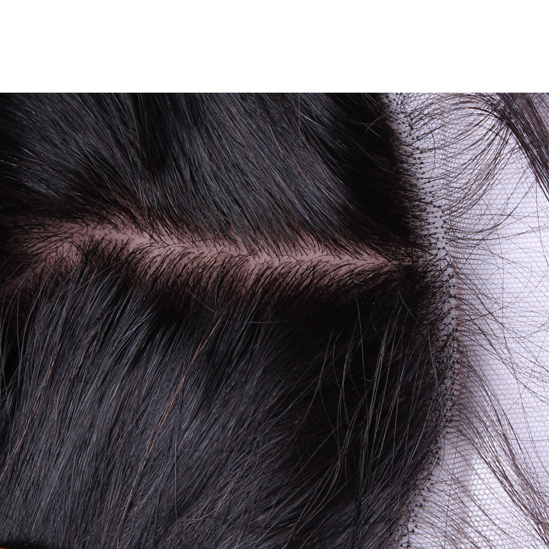 Brazilian Virgin Hair 13X4 Lace Frontal Silk Base Closure Straight 13 By 4 Frontals Natural Color Silk Base Lace 100% Human Hair