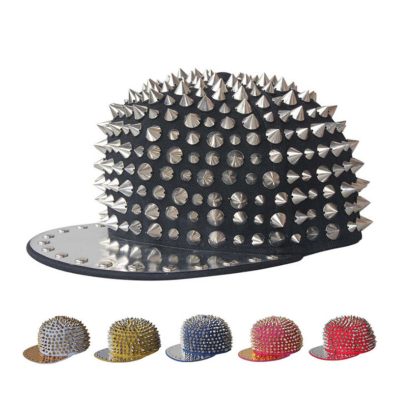 Punk style flat brim hat hiphop full pointed hand rivet hip-hop hat outdoor baseball cap hip-hop, 11
Punk style flat brim hat hiphop full pointed hand rivet hip-hop hat outdoor baseball cap hip-hop, 11