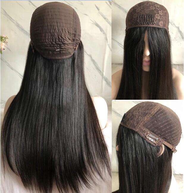 Kosher Wigs 12A Black Color #1b Finest Chinese Virgin Human Hair Silky Straight 4x4 Silk Top Base Jewish Wig Fast Free Shippin