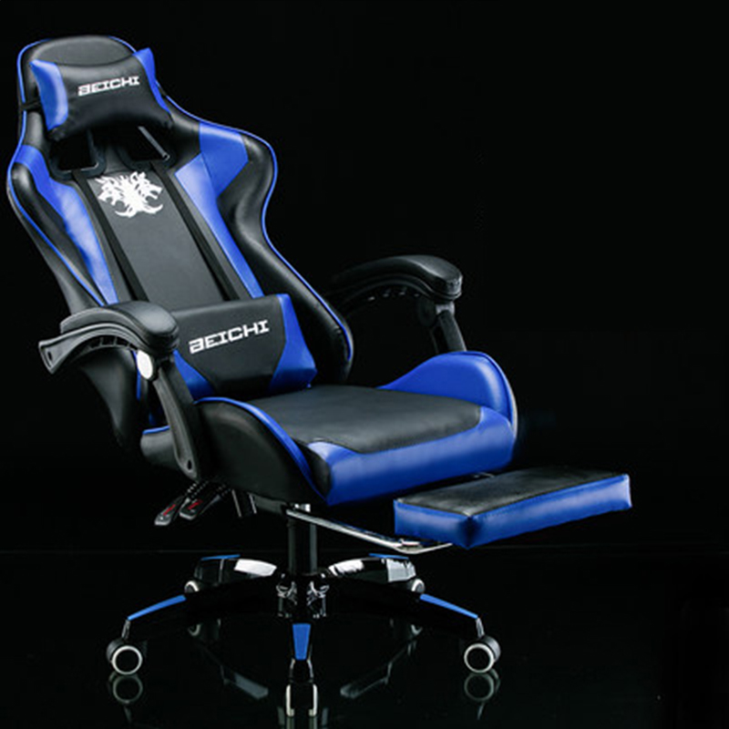 New arrival Racing synthetic Leather gaming chair Internet cafes computer chair comfortable lying household Free ship