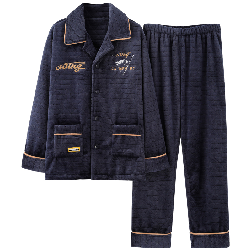 Men's Pijamas Flannel Pyjamas Autumn Winter Thick Warm Mens Pajama Set Long Sleeve Casual Soft Plus Size 4XL Male Sleepwear Suit, Hde610
Men's Pijamas Flannel Pyjamas Autumn Winter Thick Warm Mens Pajama Set Long Sleeve Casual Soft Plus Size 4XL Male Sleepwear Suit, Hde610