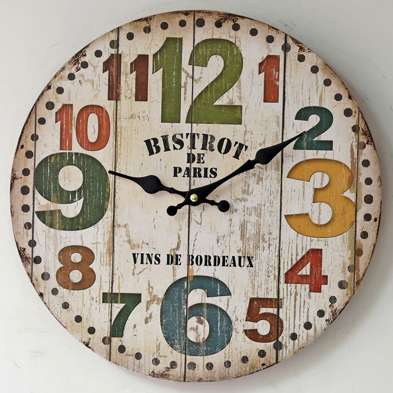 Retro Wall Clock Art Decor Clock with Colorful Arabic Numerals Silent Non-Ticking Battery Operated For Living Room Kitchen
Retro Wall Clock Art Decor Clock with Colorful Arabic Numerals Silent Non-Ticking Battery Operated For Living Room Kitchen