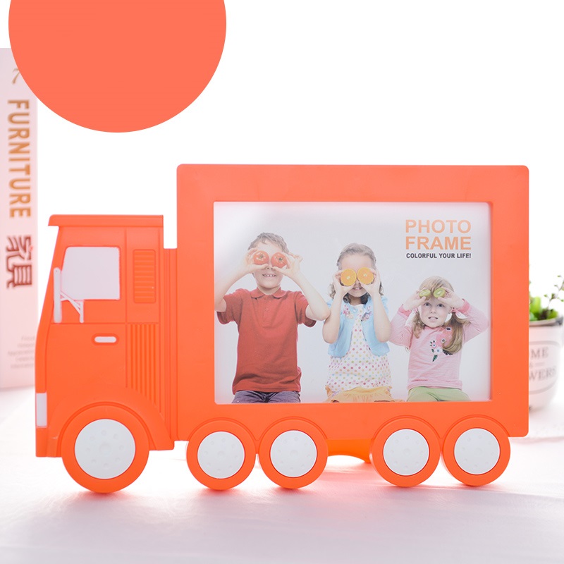 Creative Cartoon Train Picture Frame Children And Babies Picture Frame for Table Plastic 7 inch Picture Frames Wall Hanging3802059