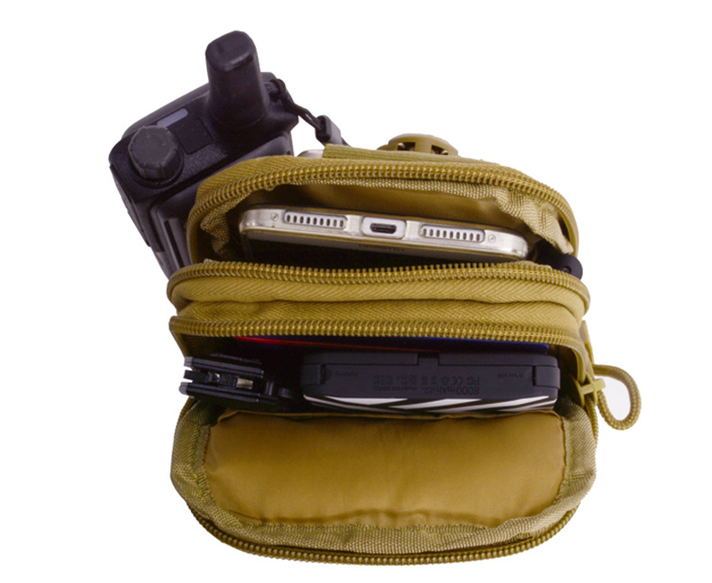 Men Tactical Molle Pouch Belt Waist Pack Bag Small Pocket Military Waist Pack Running Pouch Travel Camping Bags Soft back