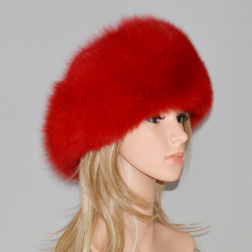 2018 New Style Winter Russian 100% Natural Real Fox Fur Hat Women Quality Real Fox Fur Bomber Hats Hot Real Genuine Fox Fur Cap D19011503