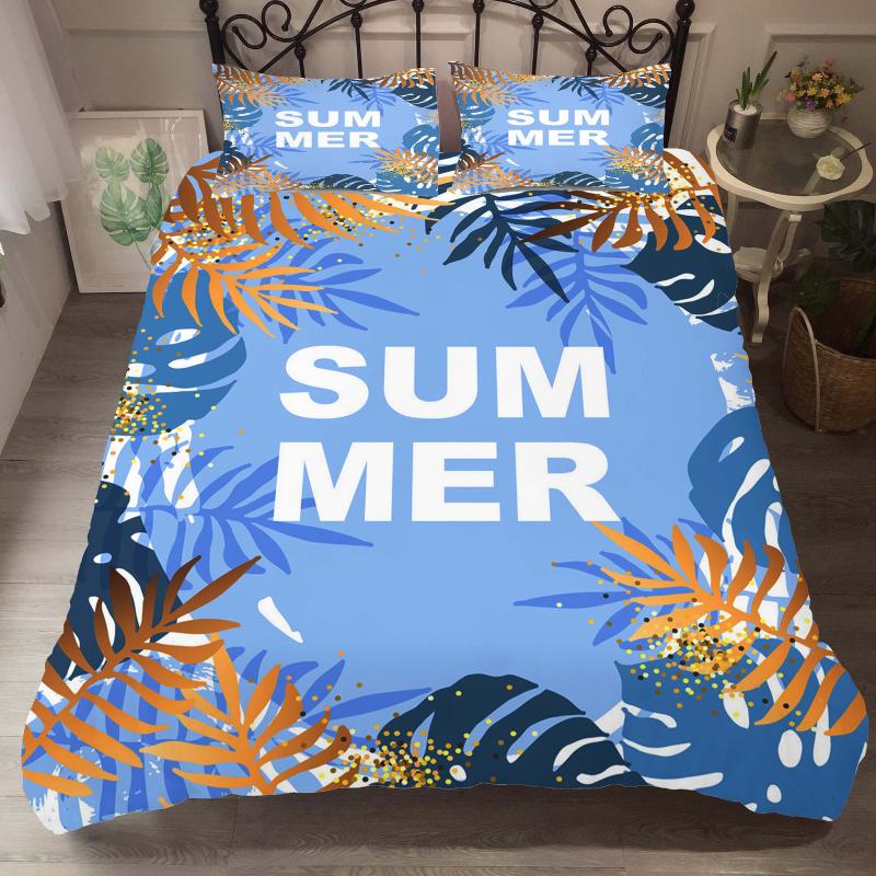 Duvet Cover Set Bedding Comforter Summer Tropical leaves Printed Bedroom Clothes with Pillowcases for Adult King Queen Size
Duvet Cover Set Bedding Comforter Summer Tropical leaves Printed Bedroom Clothes with Pillowcases for Adult King Queen Size
