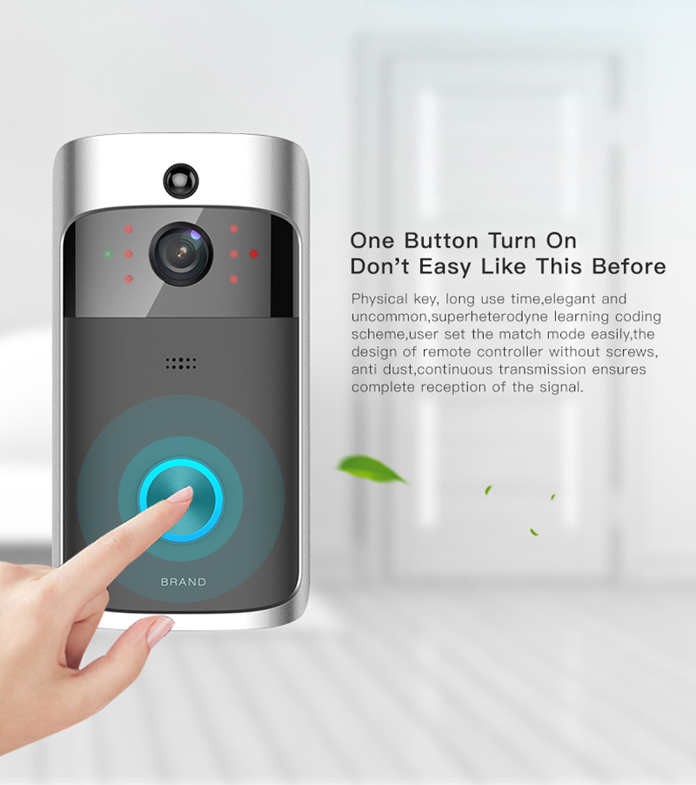 Smart Doorbell Camera Wifi Wireless Call Intercom Video-Eye For Apartments Door Bell Ring Phone Home Security
