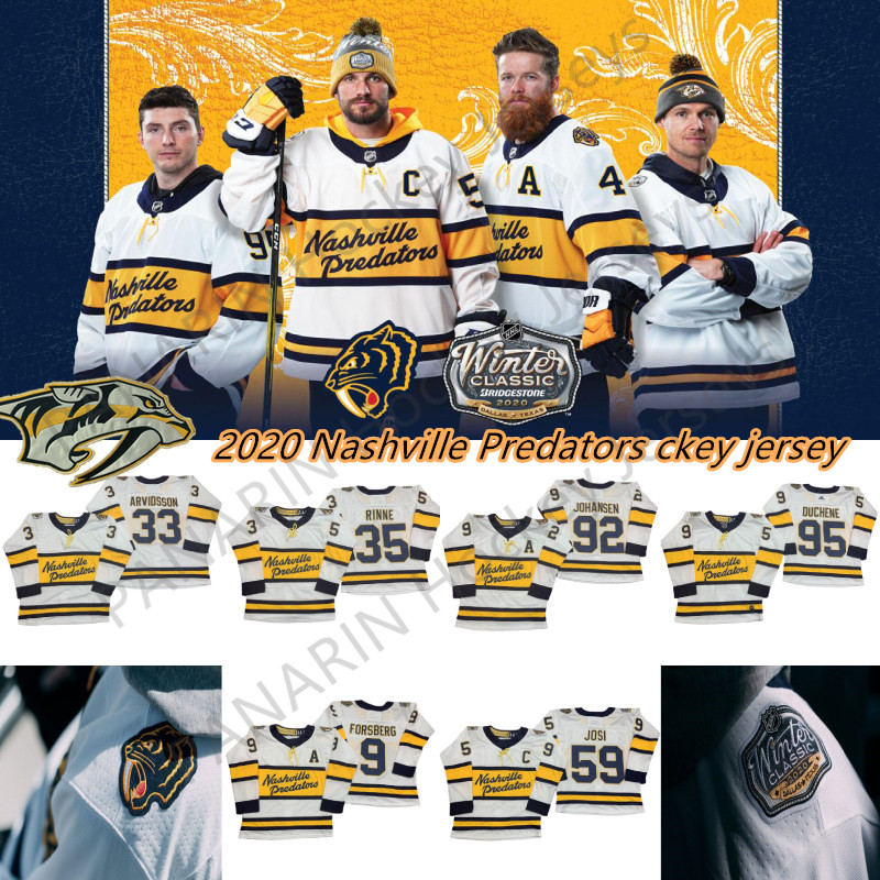 2019-2020 Winter Classic Nashville Predators Jerseys 91 Seguin 14 Jamie Benn 9 Filip Forsberg 59 Roman Josi White Ice Hockey Jerseys от DHgate WW