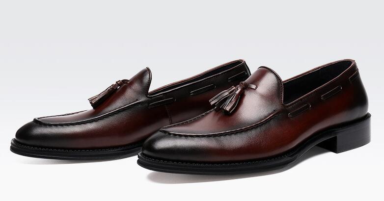 New pointed toe tassel high-top Goodyear shoes handmade genuine leather formal wedding men's shoes slip on dress, Black
New pointed toe tassel high-top Goodyear shoes handmade genuine leather formal wedding men's shoes slip on dress, Black