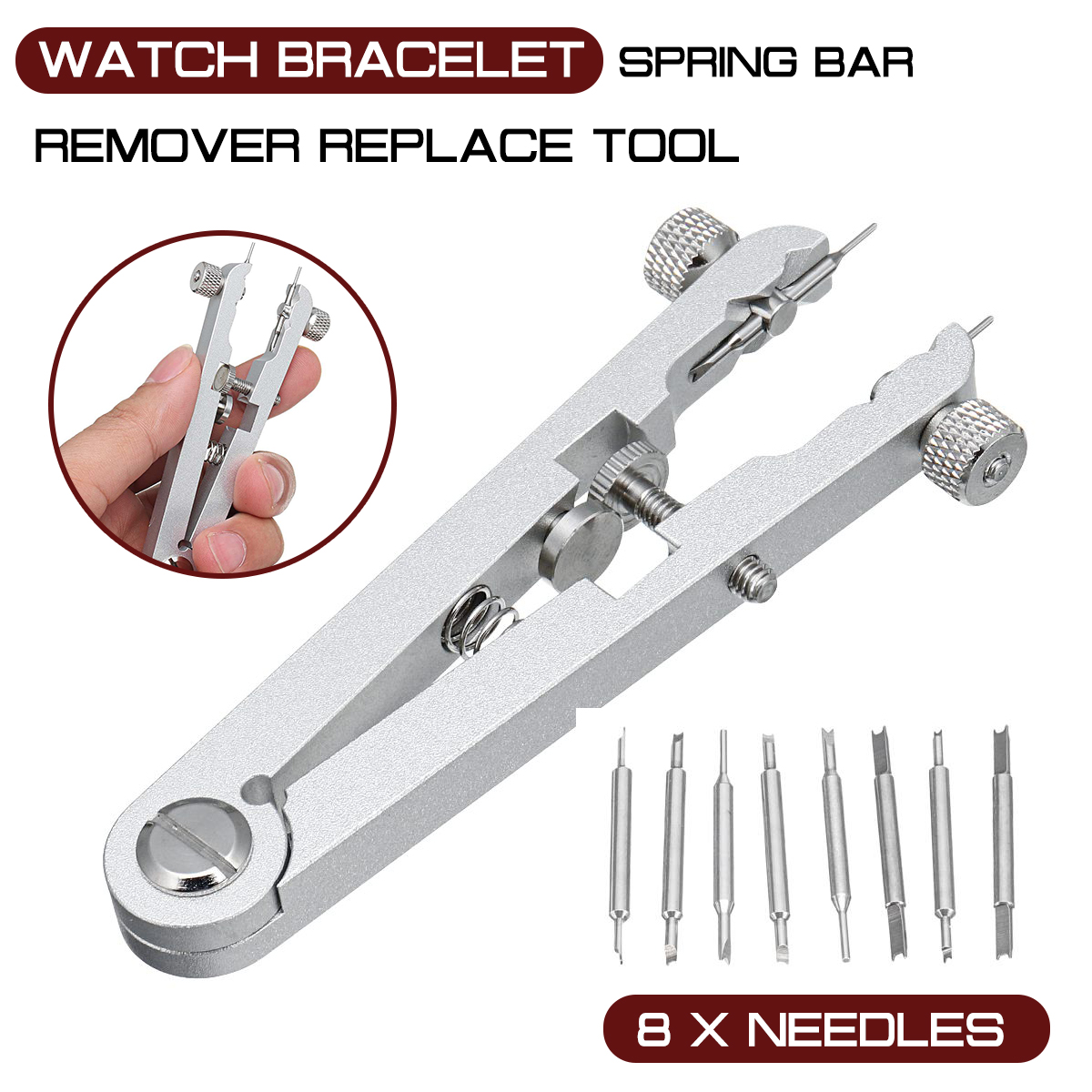 Bracelet Watch Remover Plier Adjuster Plier Repair Tool Standard of Spring Bar Watch Band Strap Repair Removing Tool
Bracelet Watch Remover Plier Adjuster Plier Repair Tool Standard of Spring Bar Watch Band Strap Repair Removing Tool