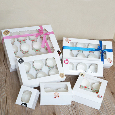 20pcs White Kraft Paper Box with window 1/2/3/4/6/8 Hole Cupcake Box Insert Small/Large Cake Packing Muffin Cardboard
20pcs White Kraft Paper Box with window 1/2/3/4/6/8 Hole Cupcake Box Insert Small/Large Cake Packing Muffin Cardboard