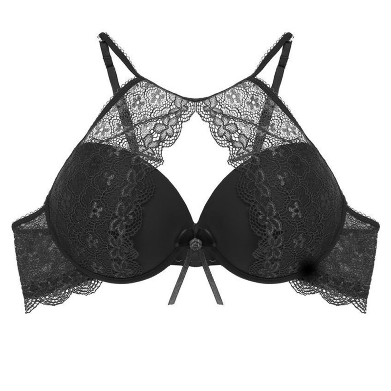Women Sexy Push Up Bra Lingerie Femme Transparent Seamless Wireless Bra Lace Bralette Brassiere Crop Top Bras, Black
Women Sexy Push Up Bra Lingerie Femme Transparent Seamless Wireless Bra Lace Bralette Brassiere Crop Top Bras, Black