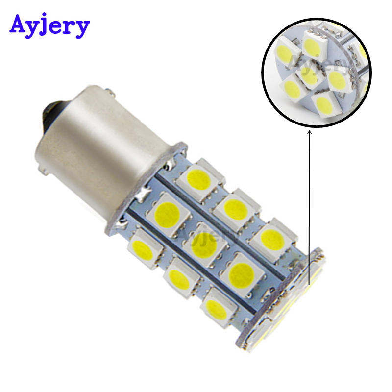 AYJERY 100X 1156 P21W BA15S 27 SMD LED Turn Signal Light Parking Lamp Bulb Auto White Amber Red Break Light 12V Car Styling, As pic
AYJERY 100X 1156 P21W BA15S 27 SMD LED Turn Signal Light Parking Lamp Bulb Auto White Amber Red Break Light 12V Car Styling, As pic
