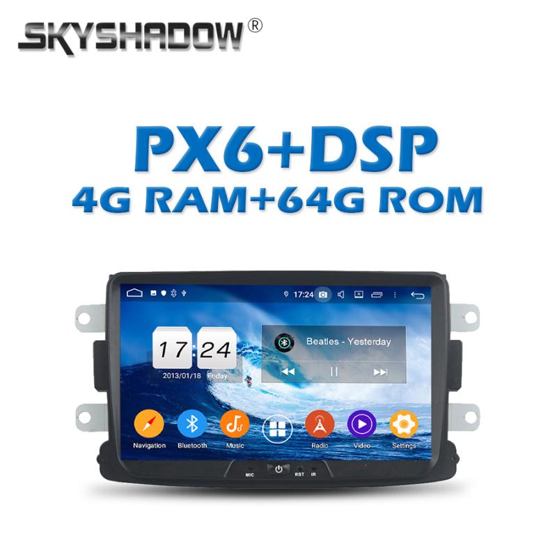 PX6 Car DVD Player IPS DSP Android 9.0 4G + 64G GPS Map RDS Auto Radio wifi Bluetooth 5.0 For Dacia Duster Logan Sandero
PX6 Car DVD Player IPS DSP Android 9.0 4G + 64G GPS Map RDS Auto Radio wifi Bluetooth 5.0 For Dacia Duster Logan Sandero