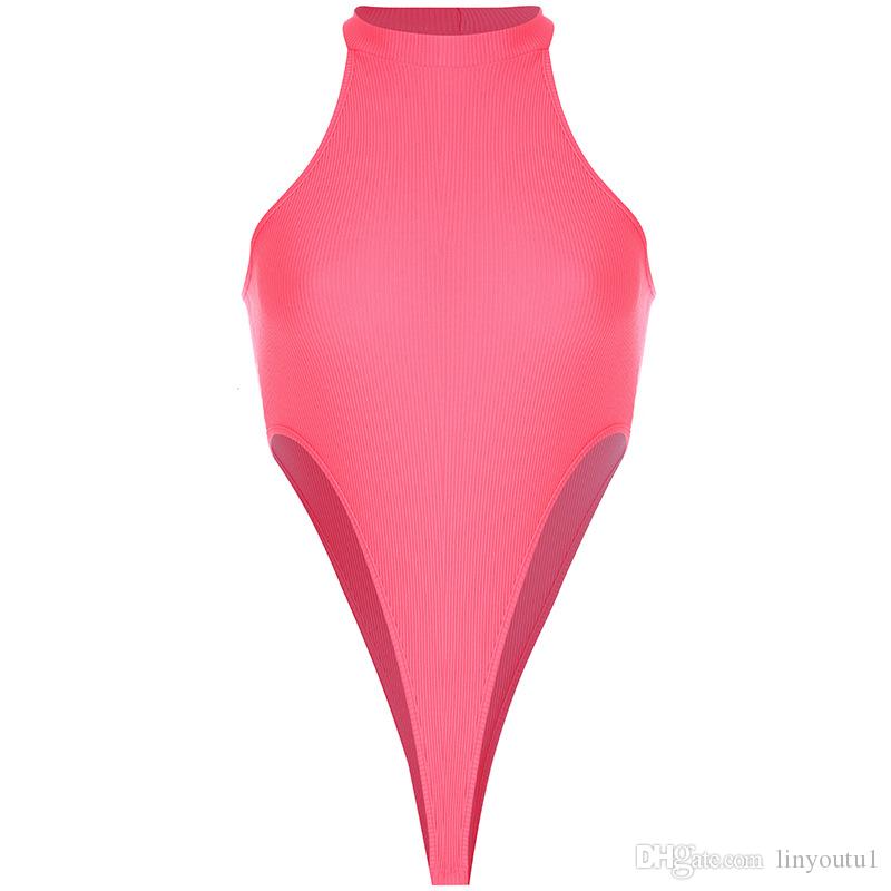 2020 summer women bodysuit sleeveless skinny elegant sexy streetwear festival party club clothes body one piece rompers