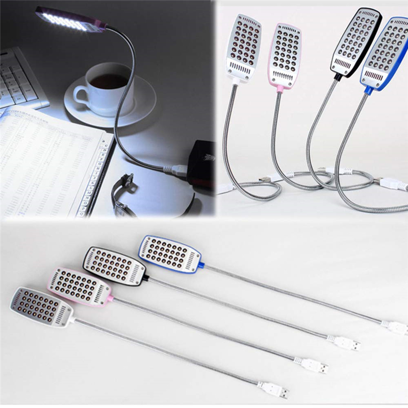 USB Reading Lamp with 28 LEDs Lights 5V Flexible Gooseneck Mini USB Book light for Laptop Notebook PC Computer
