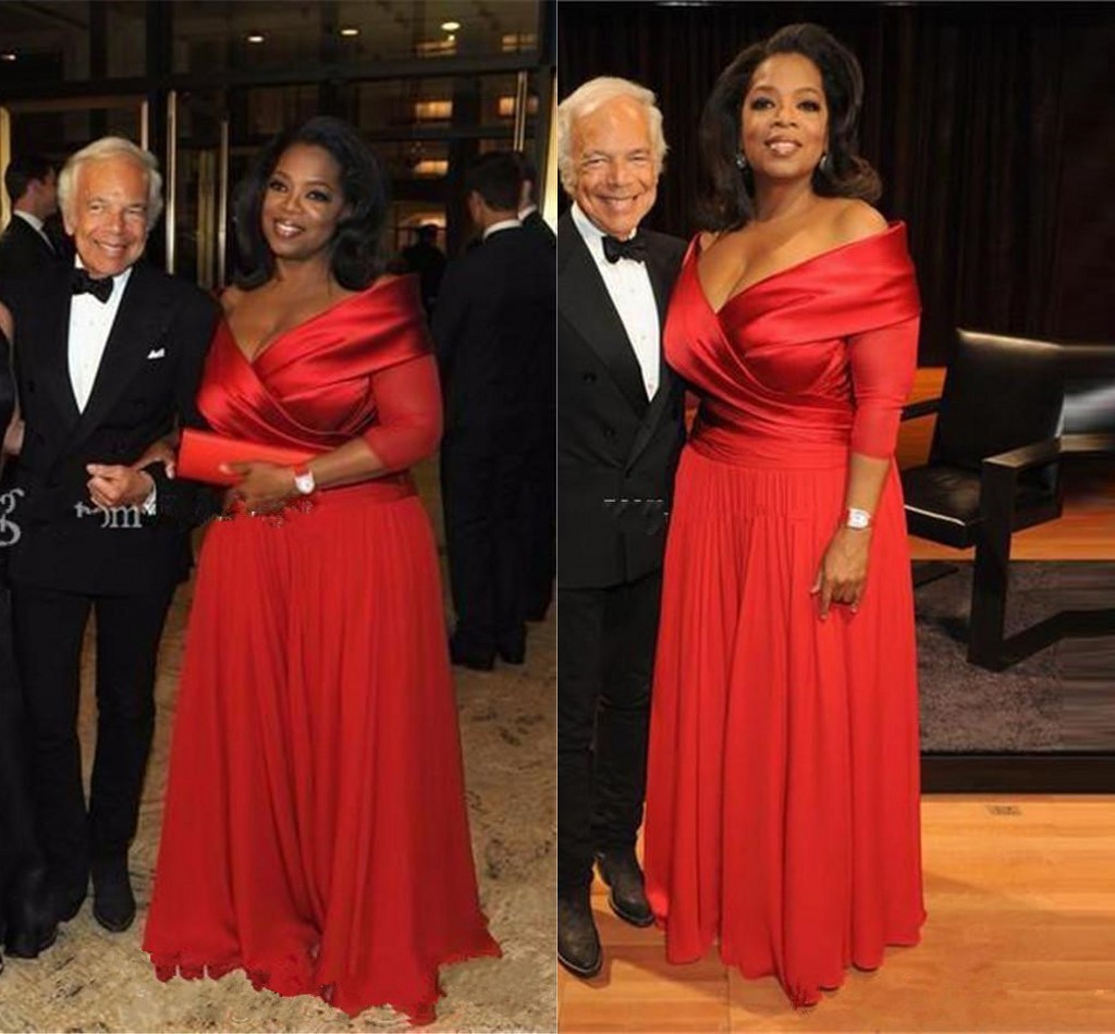 Formal Oprah Winfrey Off Shoulder Mother of The Bride Dresses with Half Sleeve Plus Size Ruched Red Chiffon Mother Formal Occasion Gown
Formal Oprah Winfrey Off Shoulder Mother of The Bride Dresses with Half Sleeve Plus Size Ruched Red Chiffon Mother Formal Occasion Gown
