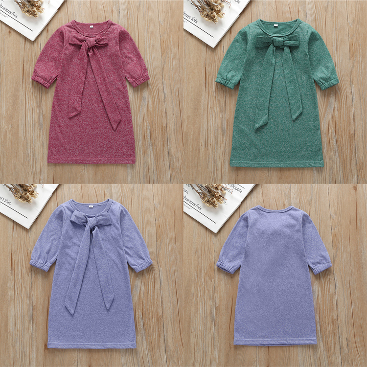 3 colors Autumn baby girls dresses casual round-necked long-sleeved bow dress Princess skirt kids designer clothes girls Wholesale JY730, #01red
3 colors Autumn baby girls dresses casual round-necked long-sleeved bow dress Princess skirt kids designer clothes girls Wholesale JY730, #01red