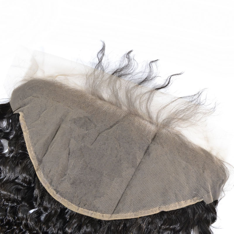 Brazilian Human Hair 3 Bundles With 13X6 Lace Frontal Baby Hair Wefts 4 PCS/lot Deep Wave 10-30inch Natural Color
